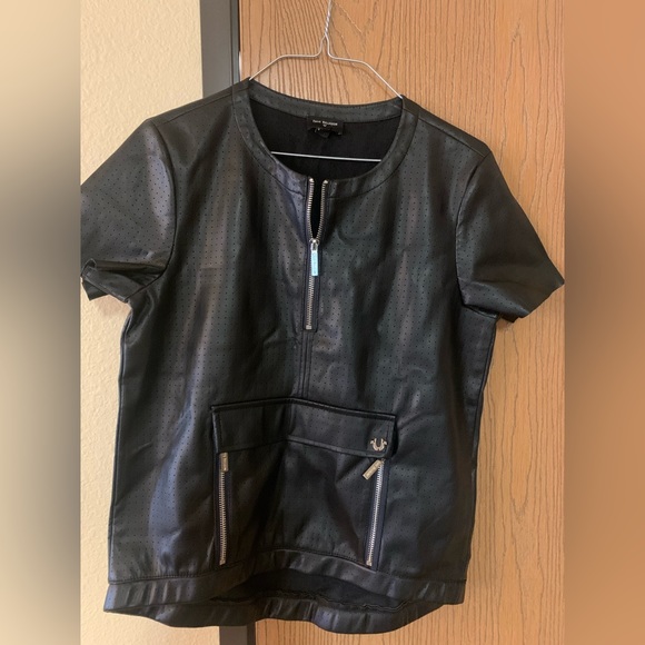 Leather top, true religion, size XS - Picture 3 of 3